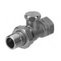 Lockshield valve straight  1/2 x 1/2
