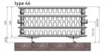 Panel radiator 44 -200-400