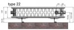 Panel radiator VK22-200-1700